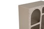 Hanah Home - Consola Travertine, 80x74x37 cm, Color Travertino y Arenisca, Material Melamina, Diseño Moderno de Mármol